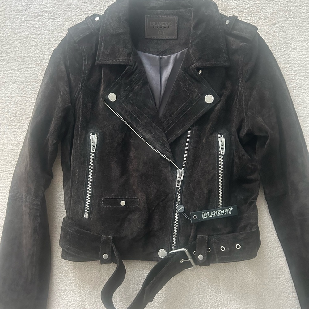 Blank NYC Black Suede Jacket